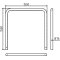 Guard hoop |  76 x 2,6 mm | without cross bar | for casting in concrete | total width: 1500 mm | total height: 1500 mm | hot-dip galvanized